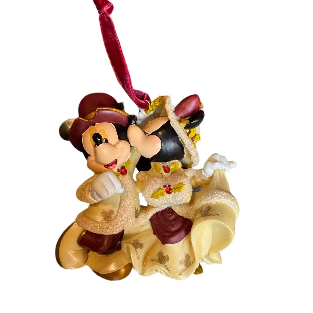 Disney Mickey &‎ Minnie Mouse Christmas Ornament Victorian Disney Park